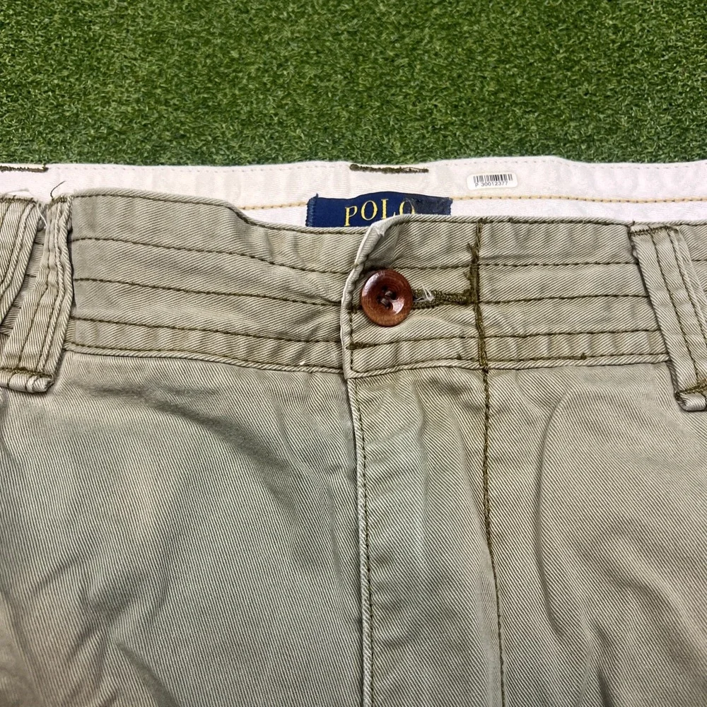 Polo Ralph Lauren Mountain Green Classic Chino Cargo Shorts Men's Size 42